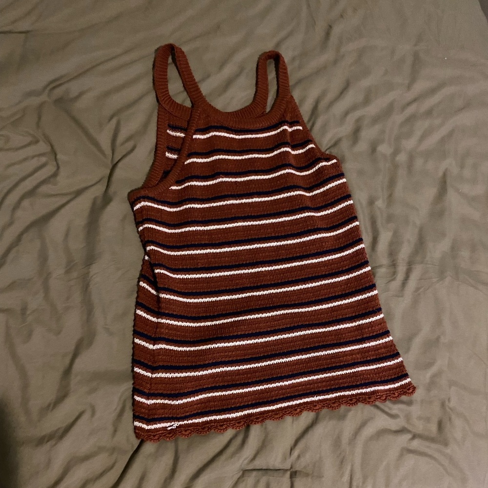 brown striped fancy tank